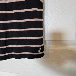 Volcom Bodycon Dress, Size Medium, Black and Cream